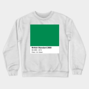 Paris / Vir. Green British Standard 0010 Colour Swatch Crewneck Sweatshirt